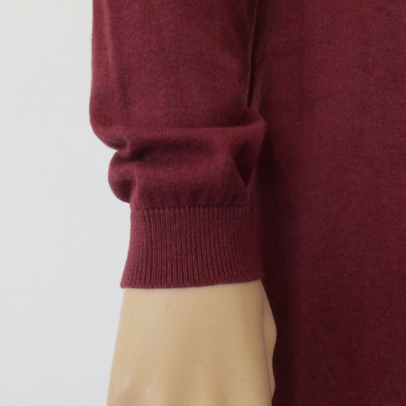 🌸SOLD🌸 LOGO Lori Goldstein Sweater Red Tunic Medium - Picture 10 of 12